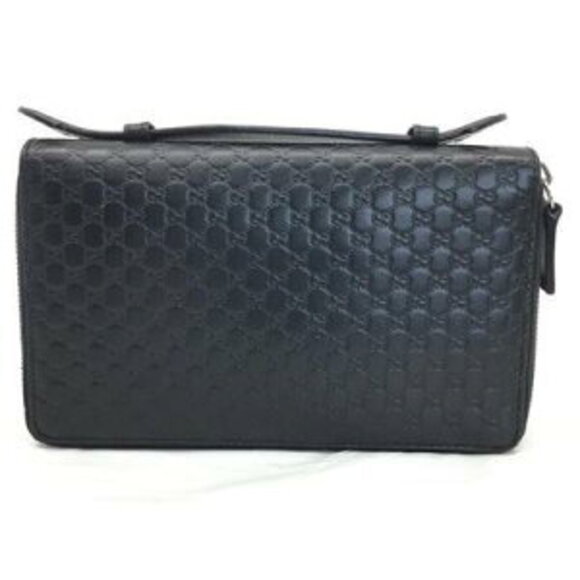 Gucci Organizer Travel GG Shier Leather Black - Picture 3 of 12